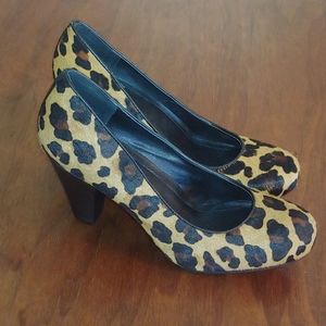 BCBG leopard pumps